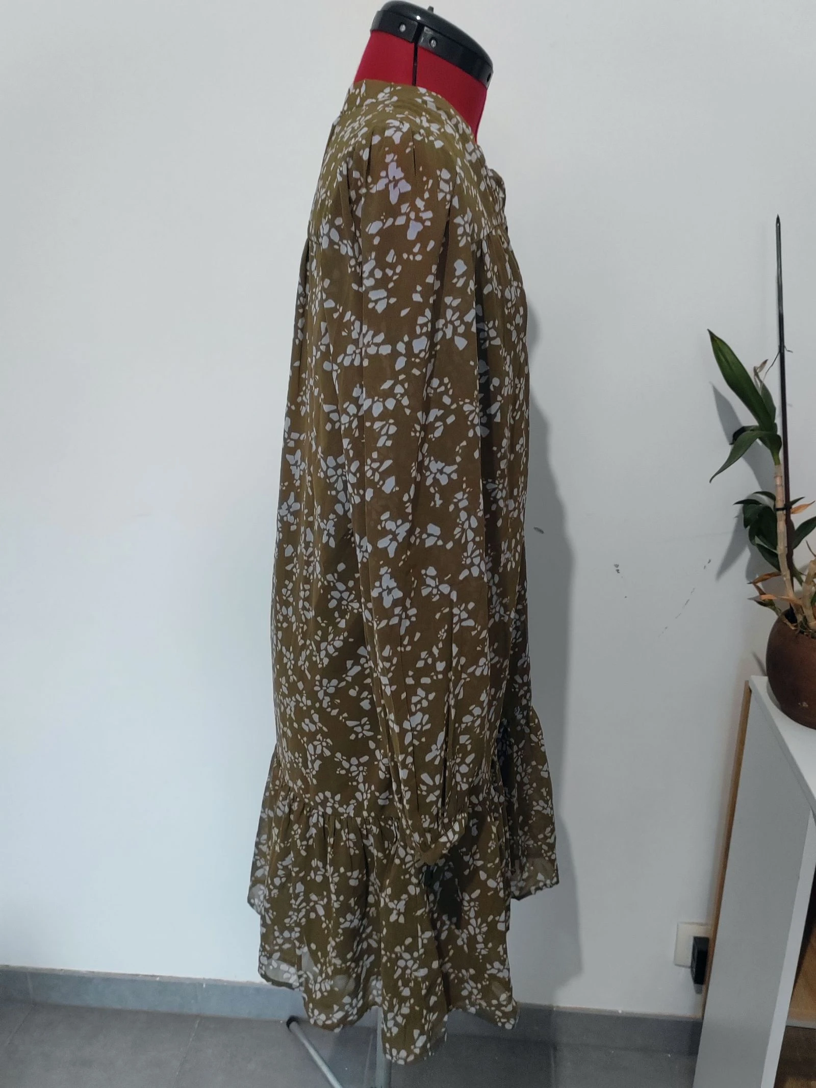 Vestido de gasa fluida – photo 3